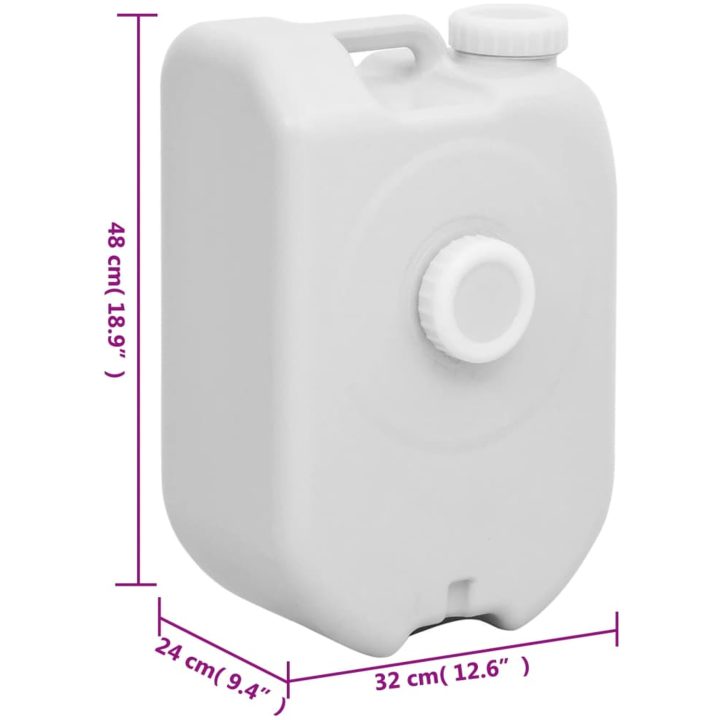 Vattendunk med adapter 24 L grå vidaXL – bild 9