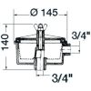 Vattenfilter Utility Svart Transparent Osculati – miniatyr 2