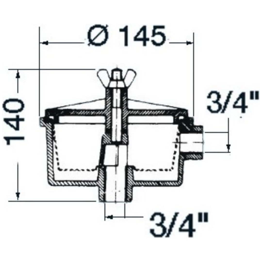 Vattenfilter Utility Svart Transparent Osculati – bild 2