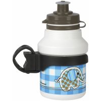 Vattenflaska 350ml Elephant+ Rotativ Hållare Vit Clip On Kork Polisport