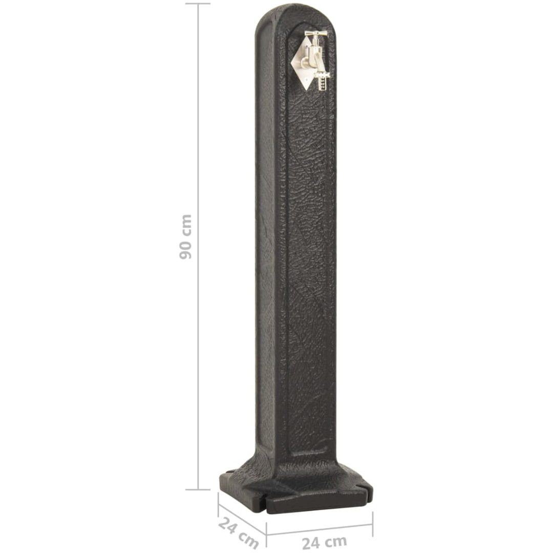 Vattenpost antracit stenimitation vidaXL – bild 7