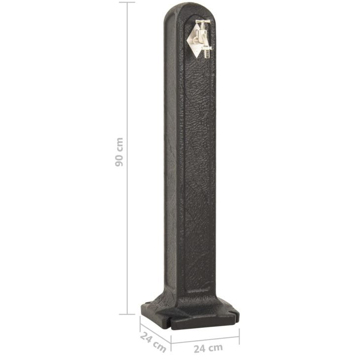 Vattenpost antracit stenimitation vidaXL – bild 7