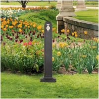 Vattenpost antracit stenimitation vidaXL