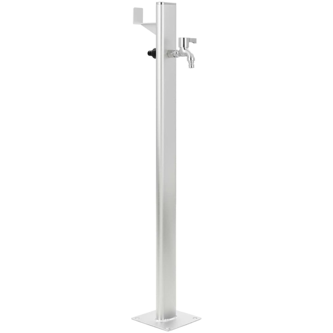 Vattenpost för trädgården 95 cm aluminium vidaXL