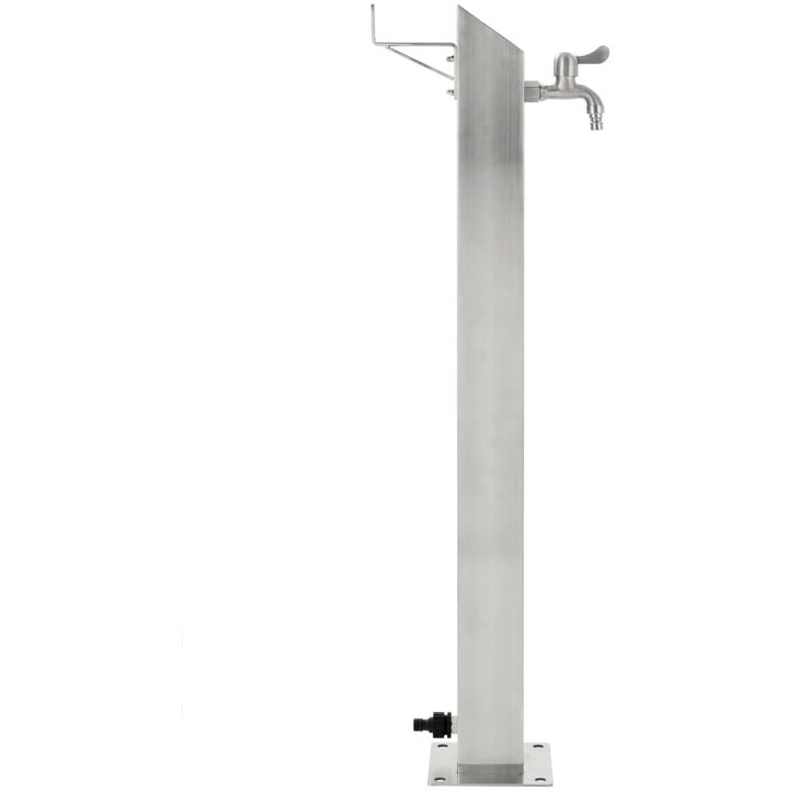 Vattenpost för trädgården 95 cm rostfritt stål fyrkantig vidaXL – bild 3