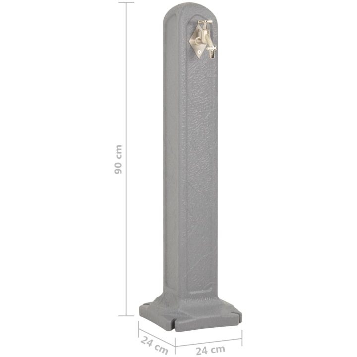 Vattenpost grå stenimitation vidaXL – bild 7