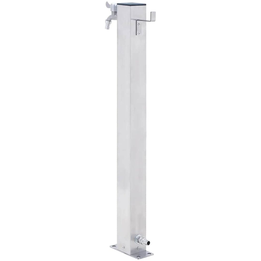 Vattenpost rostfritt stål fyrkantig vidaXL 40 cm – bild 4