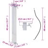 Vattenpost rostfritt stål fyrkantig vidaXL 40 cm – miniatyr 7
