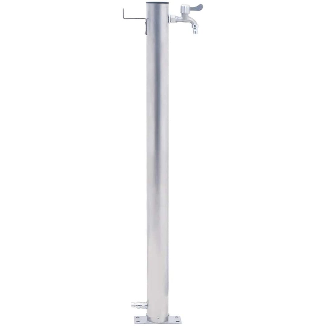 Vattenpost rostfritt stål rund vidaXL 40 cm – bild 3