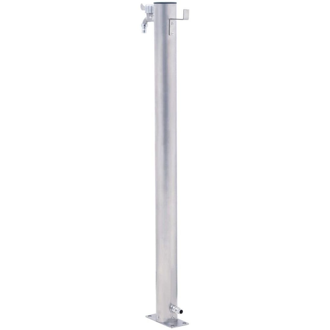 Vattenpost rostfritt stål rund vidaXL 40 cm – bild 4