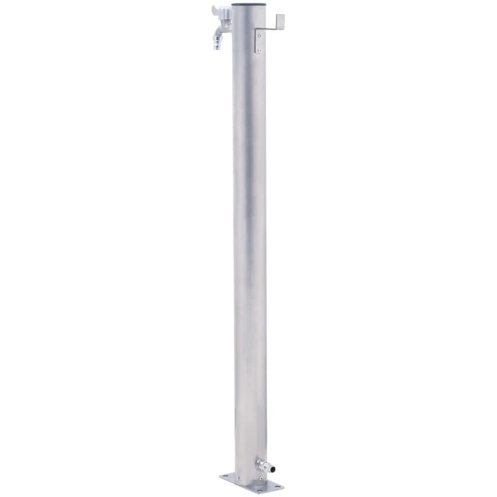 Vattenpost rostfritt stål rund vidaXL 40 cm – bild 4