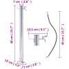 Vattenpost rostfritt stål rund vidaXL 40 cm – miniatyr 7