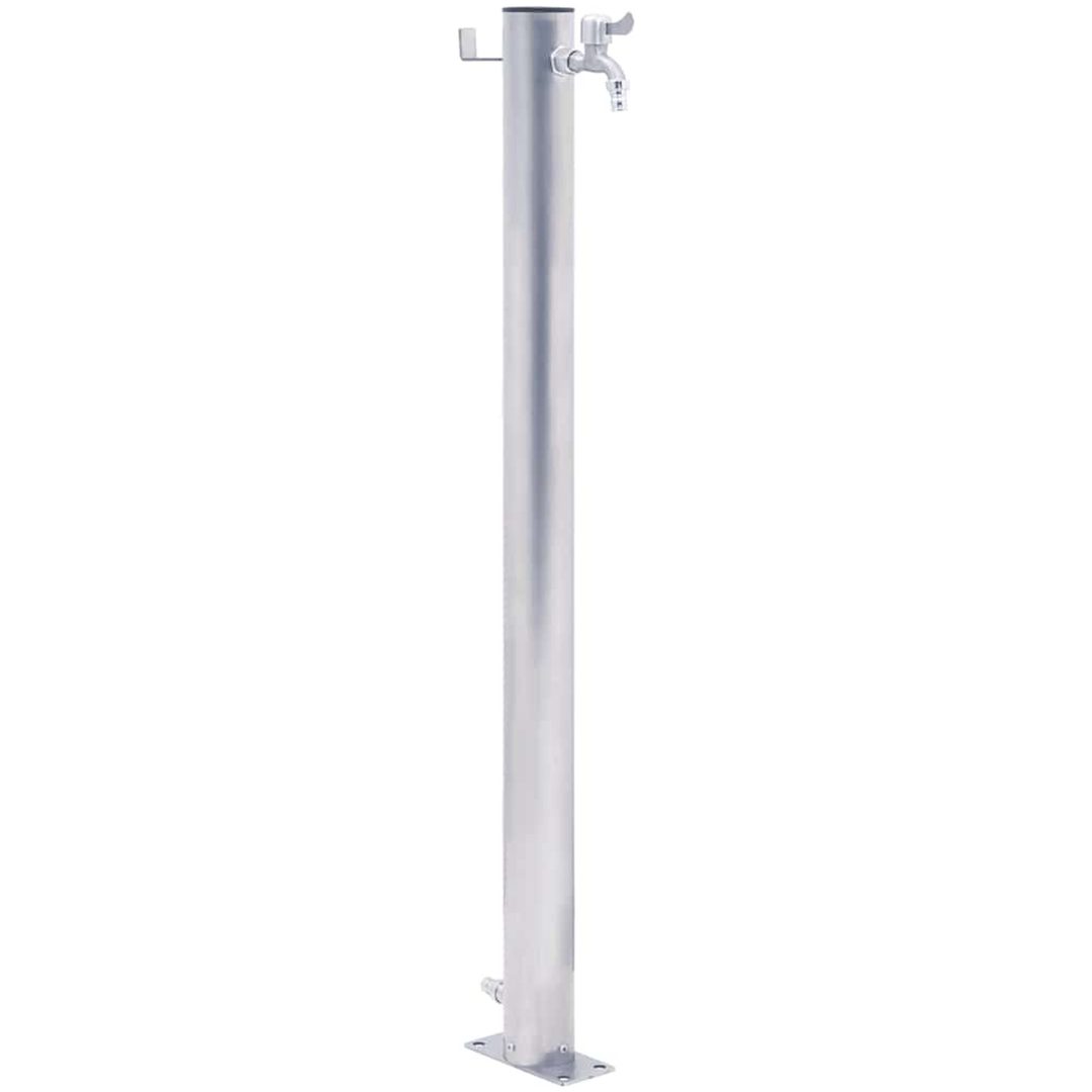 Vattenpost rostfritt stål rund vidaXL 40 cm