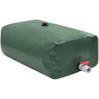 Vattentank med kran vikbar PVC vidaXL