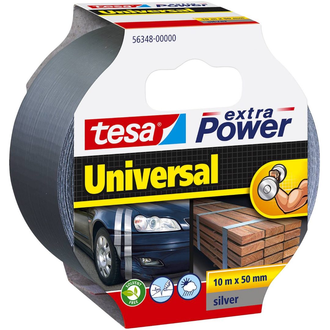 Vävtejp Extra Universal TESA VÄVTEJP 56389 GRÅ 50MMX50M – bild 2