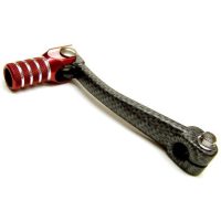Växelspak, Carbon-mönster/Röd, Minarelli AM6 Tec-X