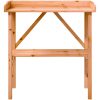Växtbord med hylla brun 78x38x82,5 cm massivt granträ vidaXL – miniatyr 4