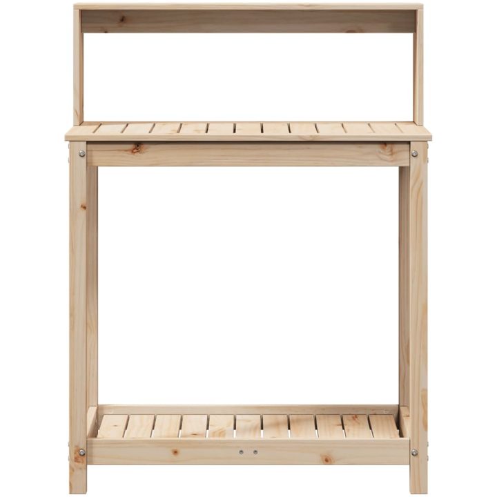 Växtbord med hylla massiv furu vidaXL 82,5 x 50 x 109,5 cm – bild 5