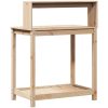 Växtbord med hylla massiv furu vidaXL 82,5 x 50 x 109,5 cm – miniatyr 7