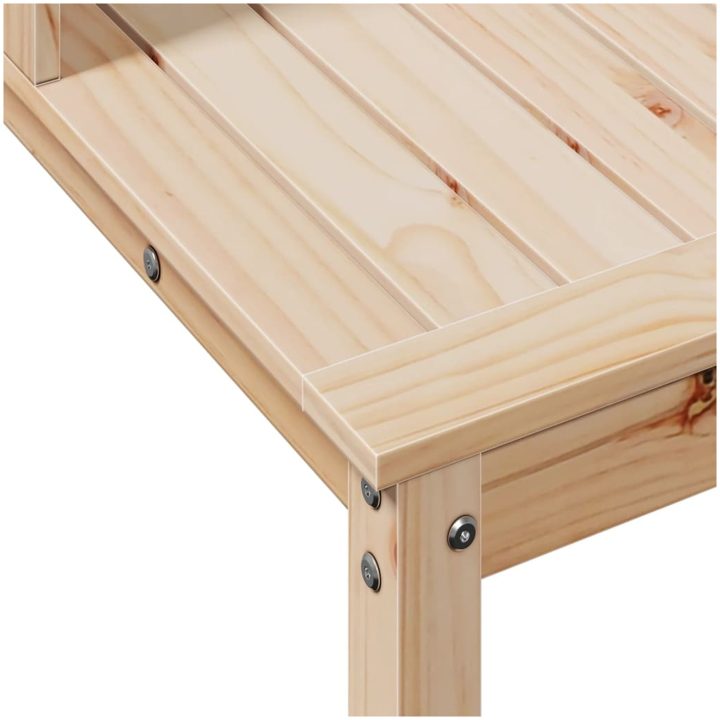 Växtbord med hylla massiv furu vidaXL 82,5 x 50 x 109,5 cm – bild 8