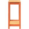 Växtbord med hylla vaxad brun massiv furu vidaXL 82.5 x 35 x 75 cm – miniatyr 6