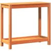 Växtbord med hylla vaxad brun massiv furu vidaXL 82.5 x 35 x 75 cm – miniatyr 7