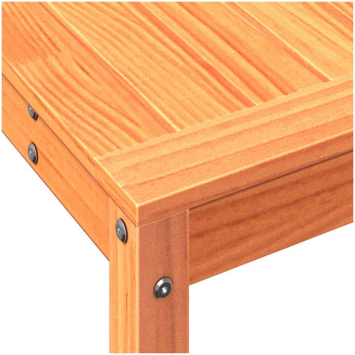 Växtbord med hylla vaxad brun massiv furu vidaXL 82.5 x 35 x 75 cm – bild 8