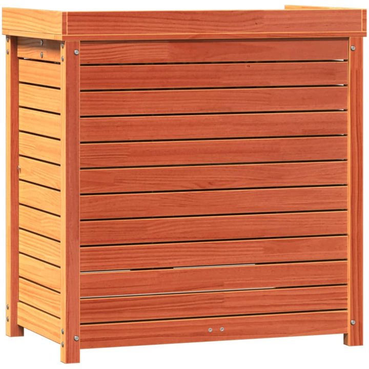 Växtbord med hyllor brun 82,5x50x86,5 cm massiv furu vidaXL – bild 7
