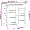 Växtbord med hyllor brun 82,5x50x86,5 cm massiv furu vidaXL – miniatyr 10