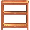 Växtbord med hyllor brun cm massiv furu vidaXL 82,5 x 45 x 86,5 – miniatyr 5