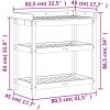 Växtbord med hyllor brun cm massiv furu vidaXL 82,5 x 45 x 86,5 – miniatyr 10