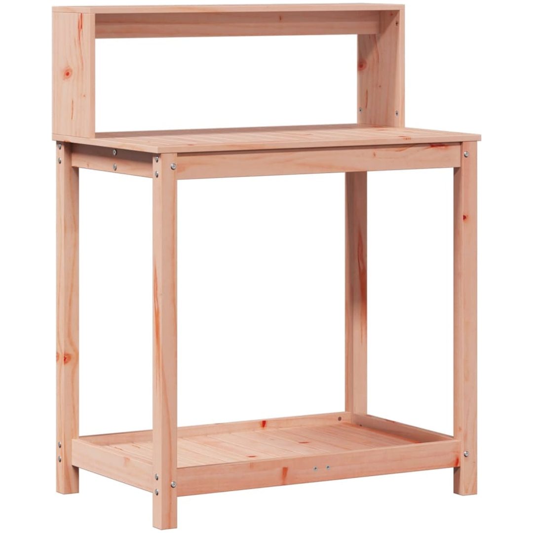 Växtbord med hyllor massivt douglasträ vidaXL 82,5 x 50 x 109,5 cm – bild 2