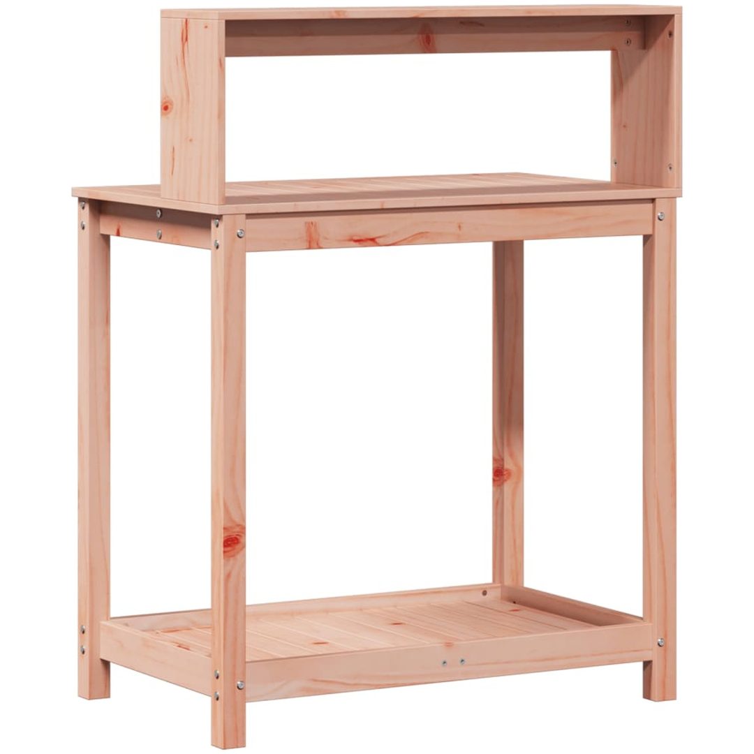 Växtbord med hyllor massivt douglasträ vidaXL 82,5 x 50 x 109,5 cm – bild 7