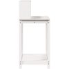 Växtbord med hyllor vit massiv furu vidaXL 82,5 x 50 x 109,5 cm – miniatyr 6
