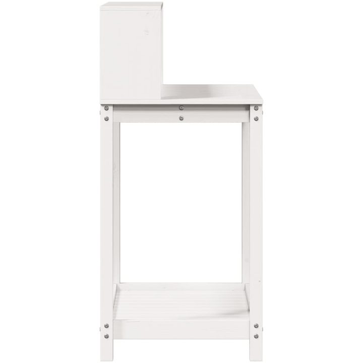Växtbord med hyllor vit massiv furu vidaXL 82,5 x 50 x 109,5 cm – bild 6