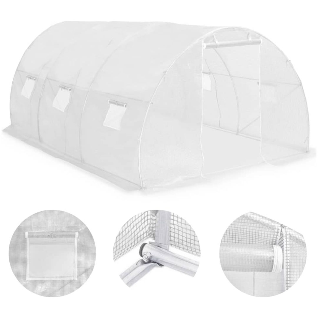 Växthus 13,5m² vidaXL 450 x 300 x 200 cm – bild 6
