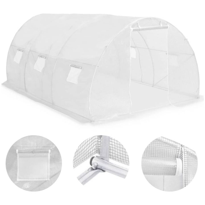 Växthus 13,5m² vidaXL 450 x 300 x 200 cm – bild 6