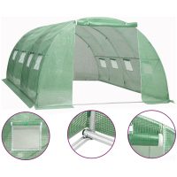 Växthus 16 m² vidaXL