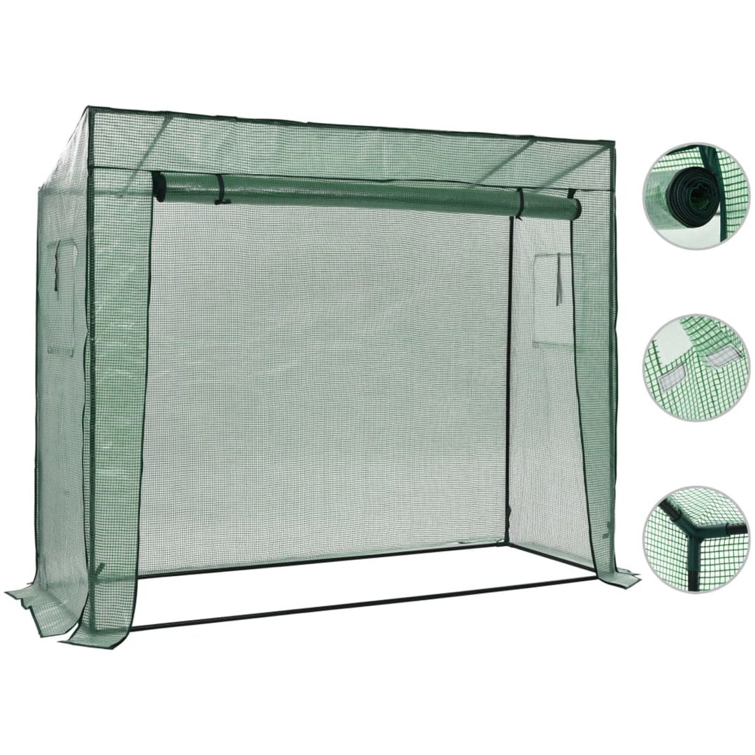 Växthus 200x80x173 cm vidaXL