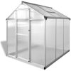 Växthus 3,46 m² förstärkt aluminium vidaXL 190 x 182 x 195 cm – miniatyr 2