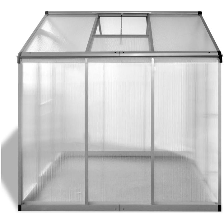 Växthus 3,46 m² förstärkt aluminium vidaXL 190 x 182 x 195 cm – bild 3