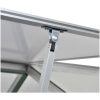 Växthus 3,46 m² förstärkt aluminium vidaXL 190 x 182 x 195 cm – miniatyr 4