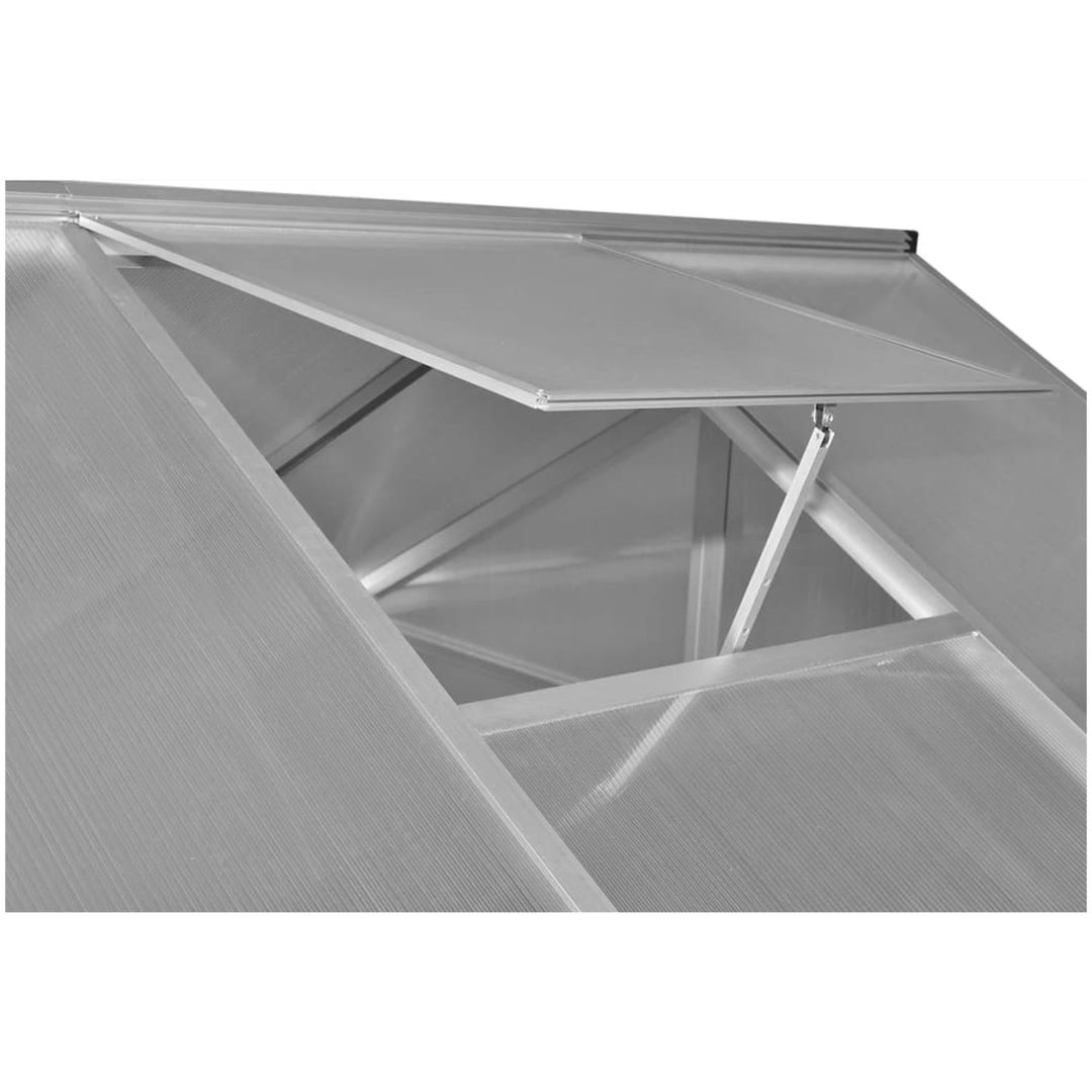 Växthus 3,46 m² förstärkt aluminium vidaXL 190 x 182 x 195 cm – bild 6