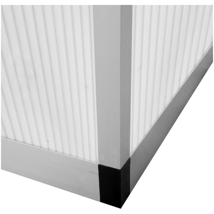 Växthus 3,46 m² förstärkt aluminium vidaXL 190 x 182 x 195 cm – bild 8