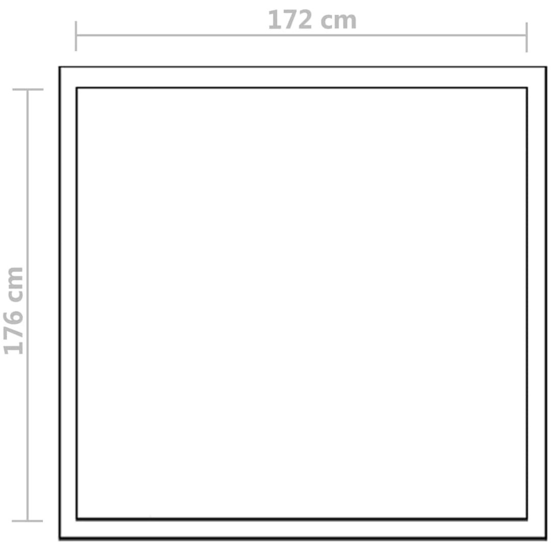 Växthus 3,46 m² förstärkt aluminium vidaXL 190 x 182 x 195 cm – bild 9