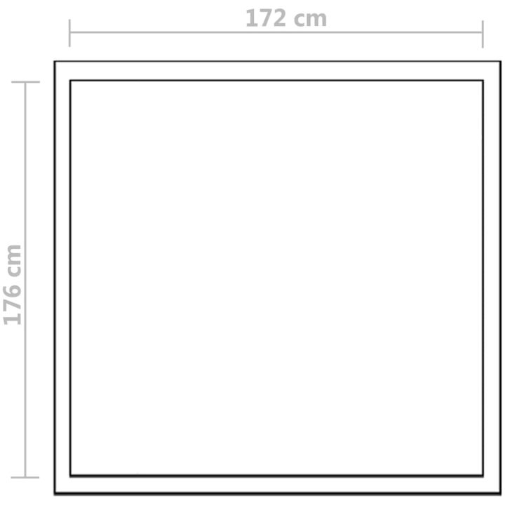 Växthus 3,46 m² förstärkt aluminium vidaXL 190 x 182 x 195 cm – bild 9