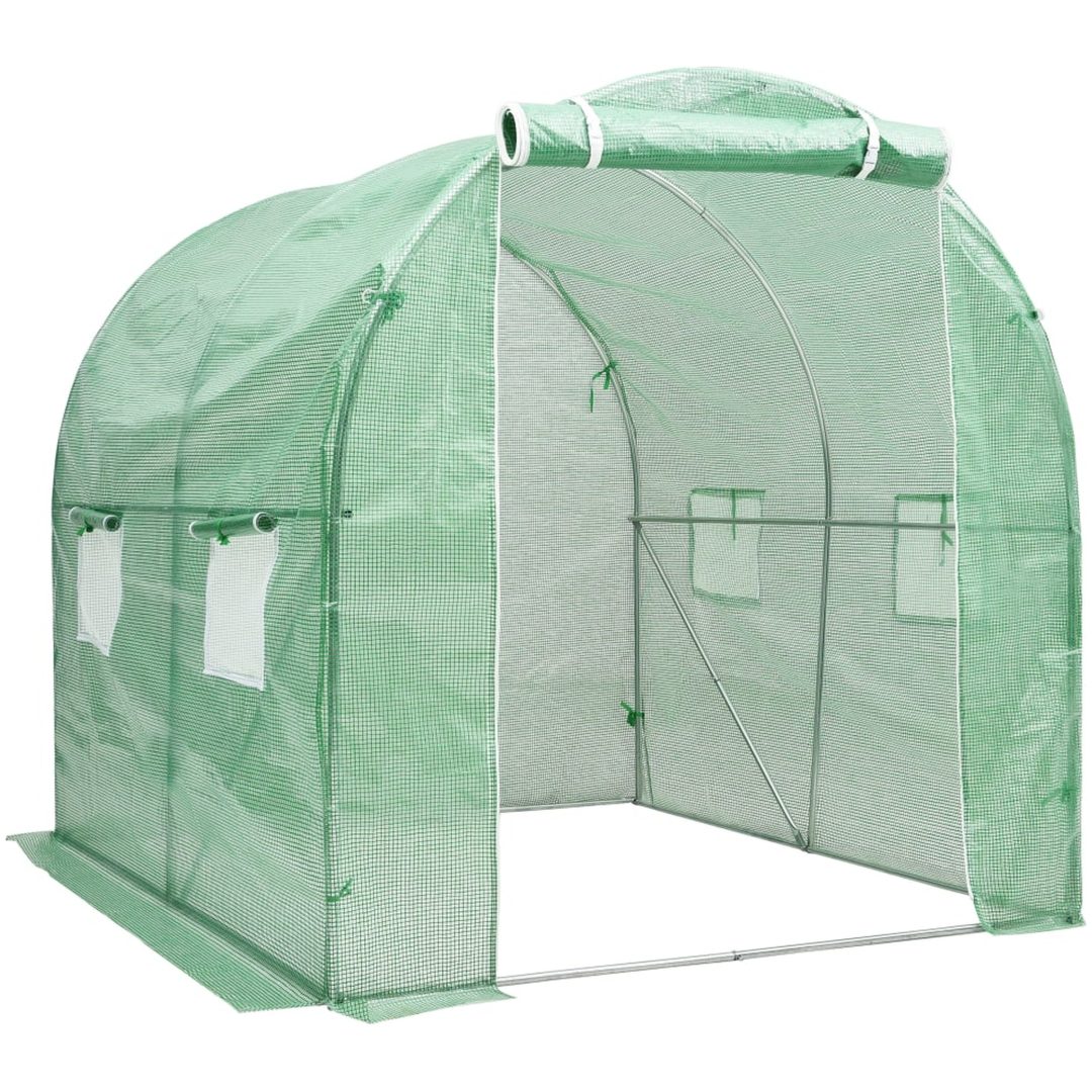 Växthus 4 m² vidaXL 200 x 200 x 200 cm – bild 2