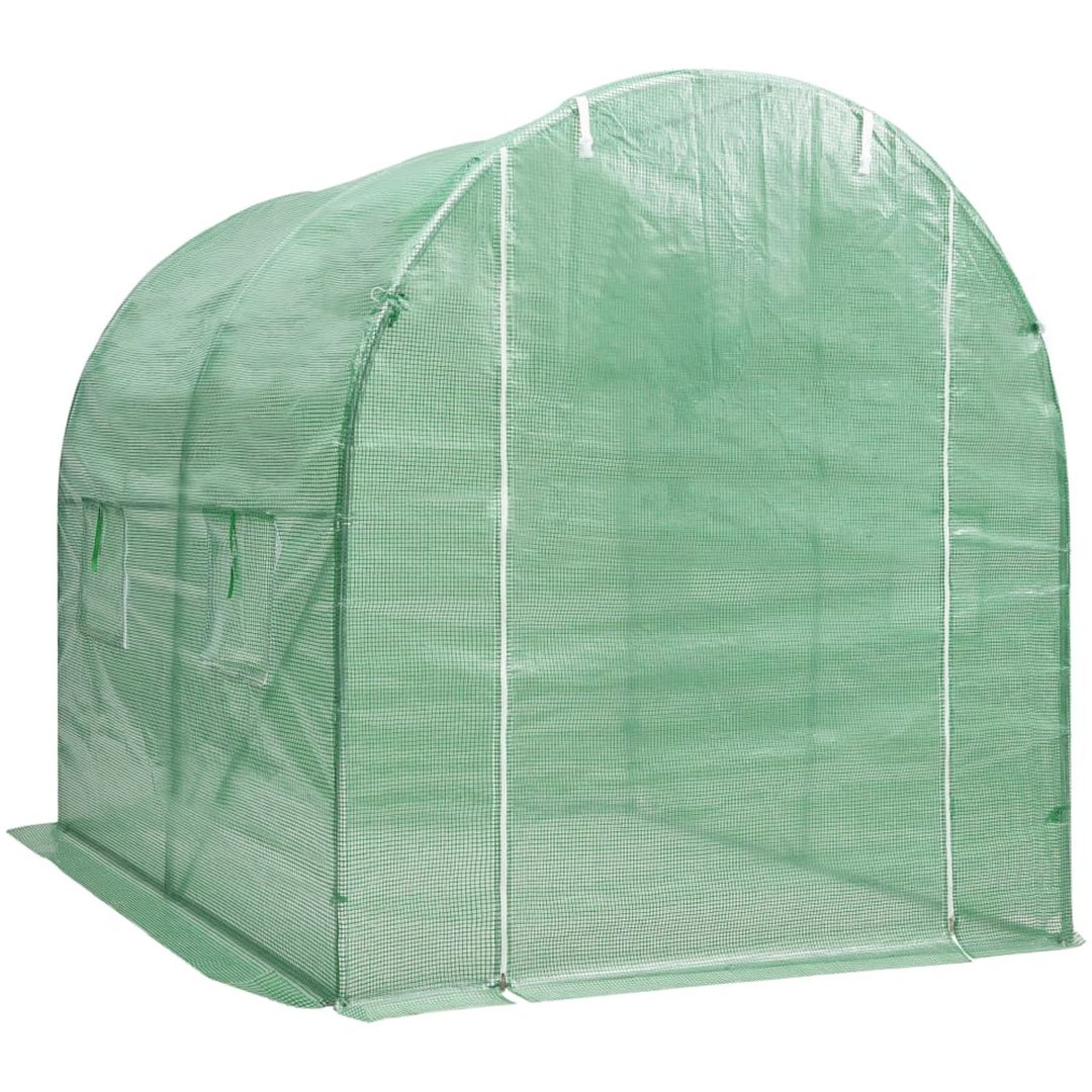 Växthus 4 m² vidaXL 200 x 200 x 200 cm – bild 4