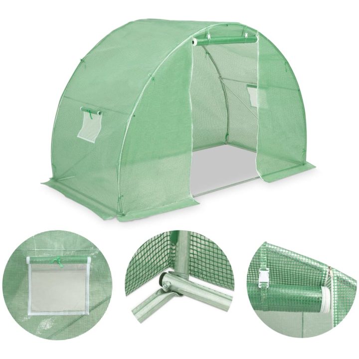 Växthus 4,5m² vidaXL 300 x 150 x 200 cm – bild 2