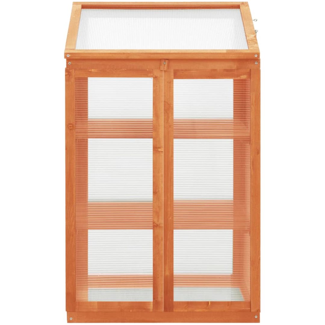 Växthus 60x45x100 cm granträ vidaXL – bild 3